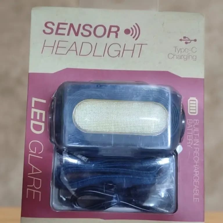 LED Glare Sensor Headlight - Rechargeable Type-C